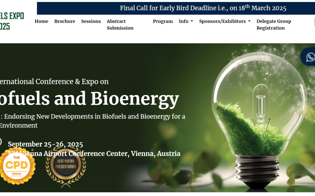 3rd International Conference & Expo on Biofuels and Bioenergy