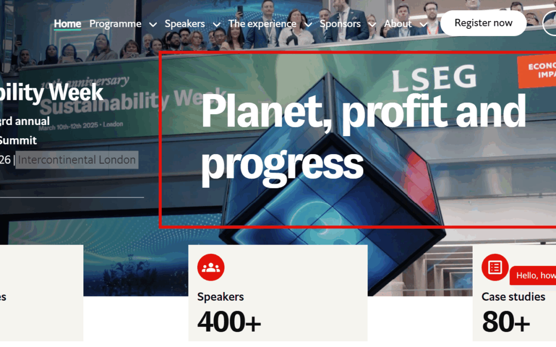 11th annual Sustainability Week – The Economist