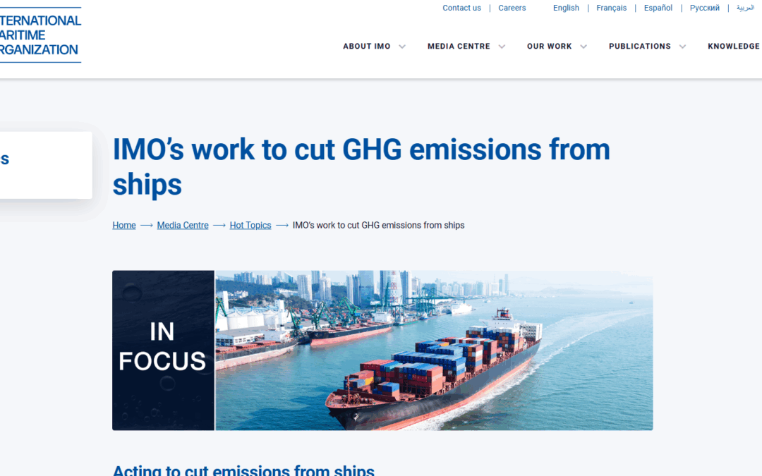 Intersessional Working Group on Reduction of GHG Emissions from Ships (ISWG-GHG 20) – IMO