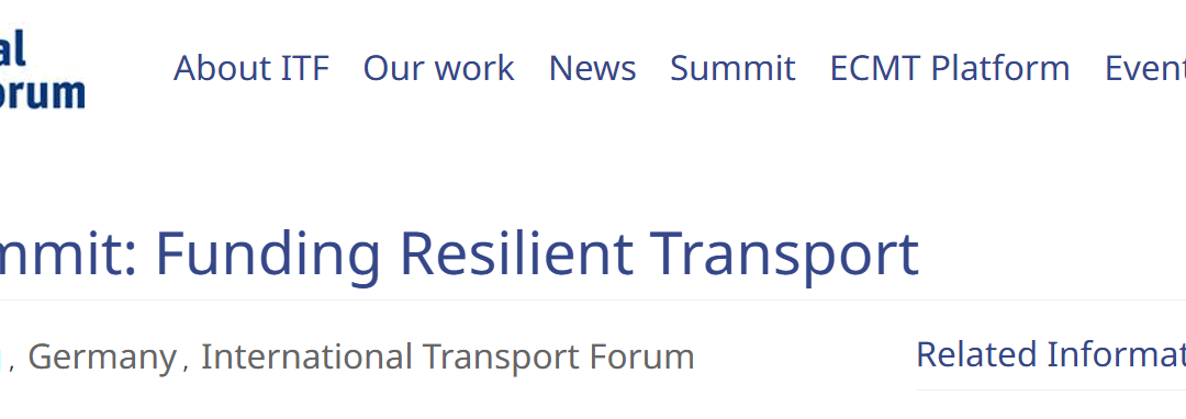ITF 2026 Summit: Funding Resilient Transport