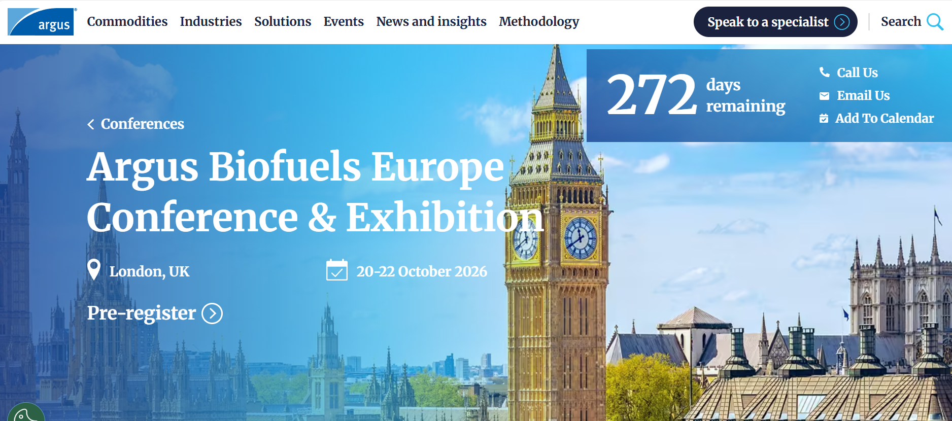 Argus Biofuels Europe Conference